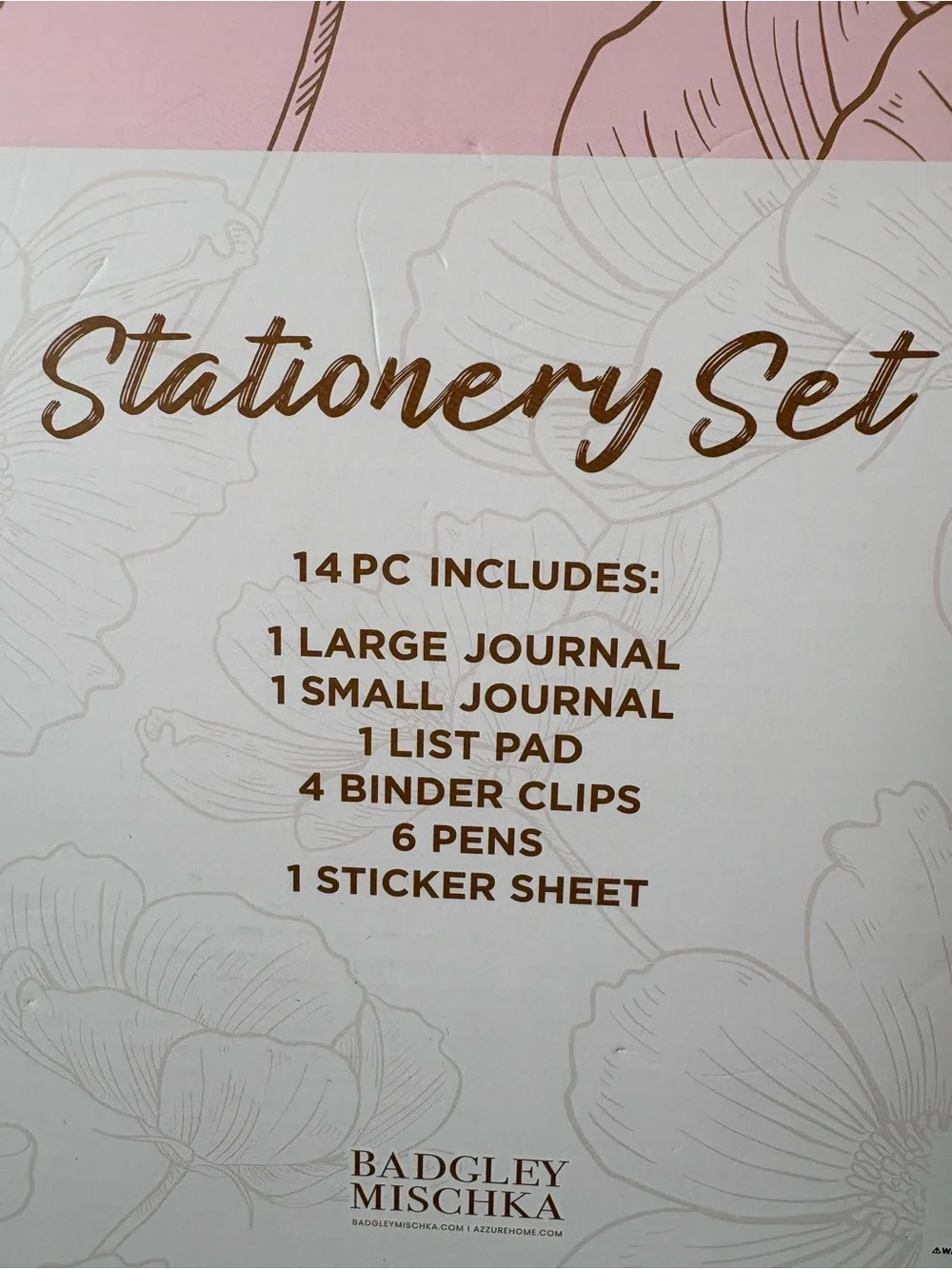 Badgley Mischka Home Office Stationery Set